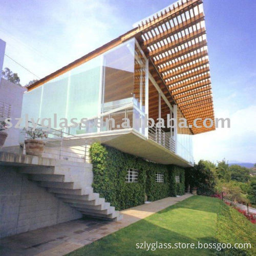 20mm laminated tempered glass for building pass ISO&3C factory in China